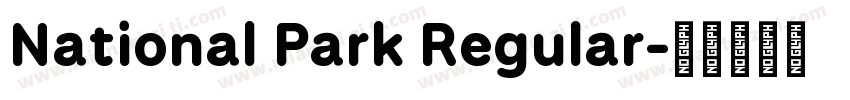 National Park Regular字体转换